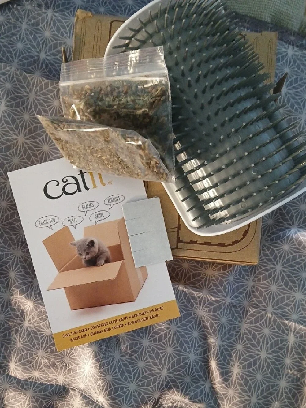 Catit Gray Senses 2.0 Self Groomer with Catnip